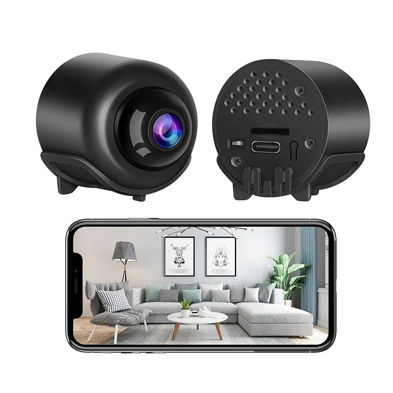 Mini Cámara Espía WiFi HD - Grabación en Bucle y Visión Nocturna - Monitoreo Remoto